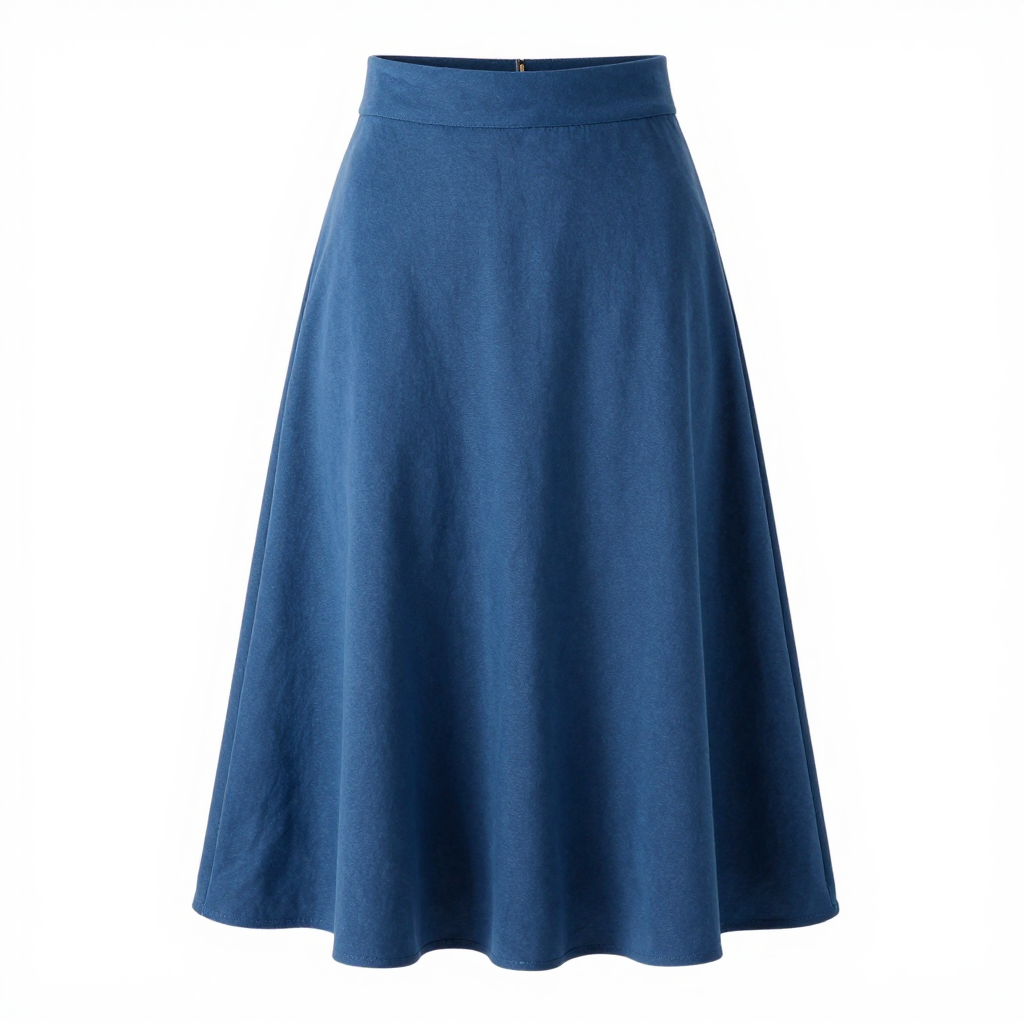 Blue Midi Skirt