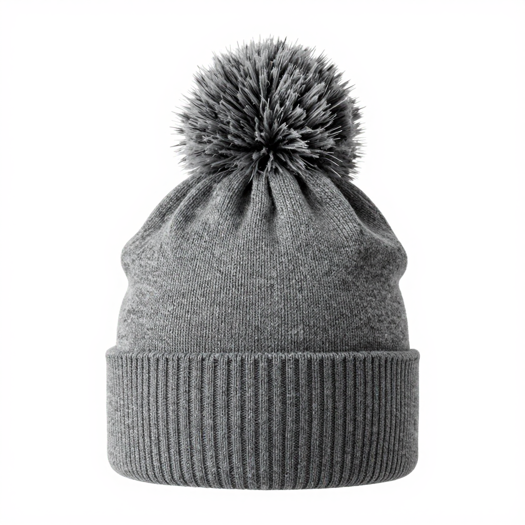 Wool Pom Pom Beanie