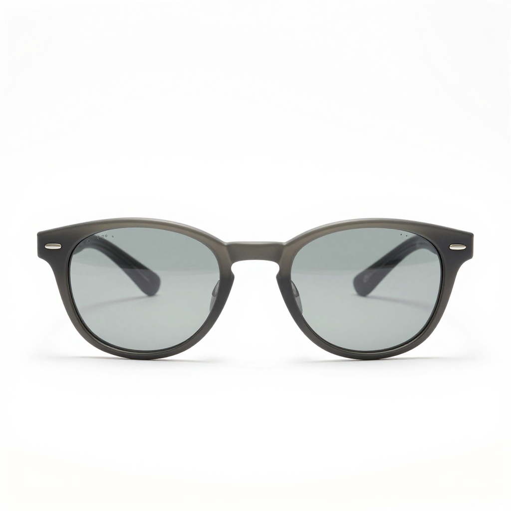 Oval Frame with Matte Gray Finish