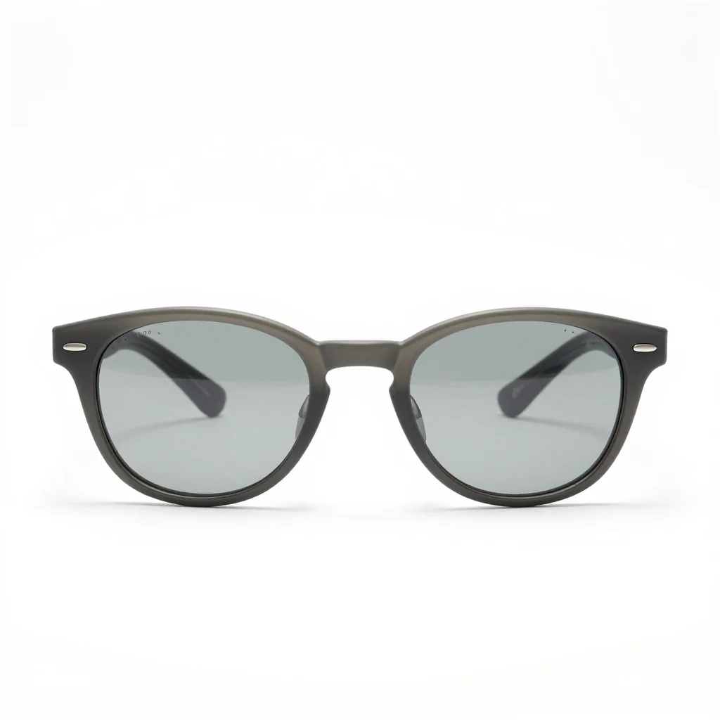 Oval Frame with Matte Gray Finish