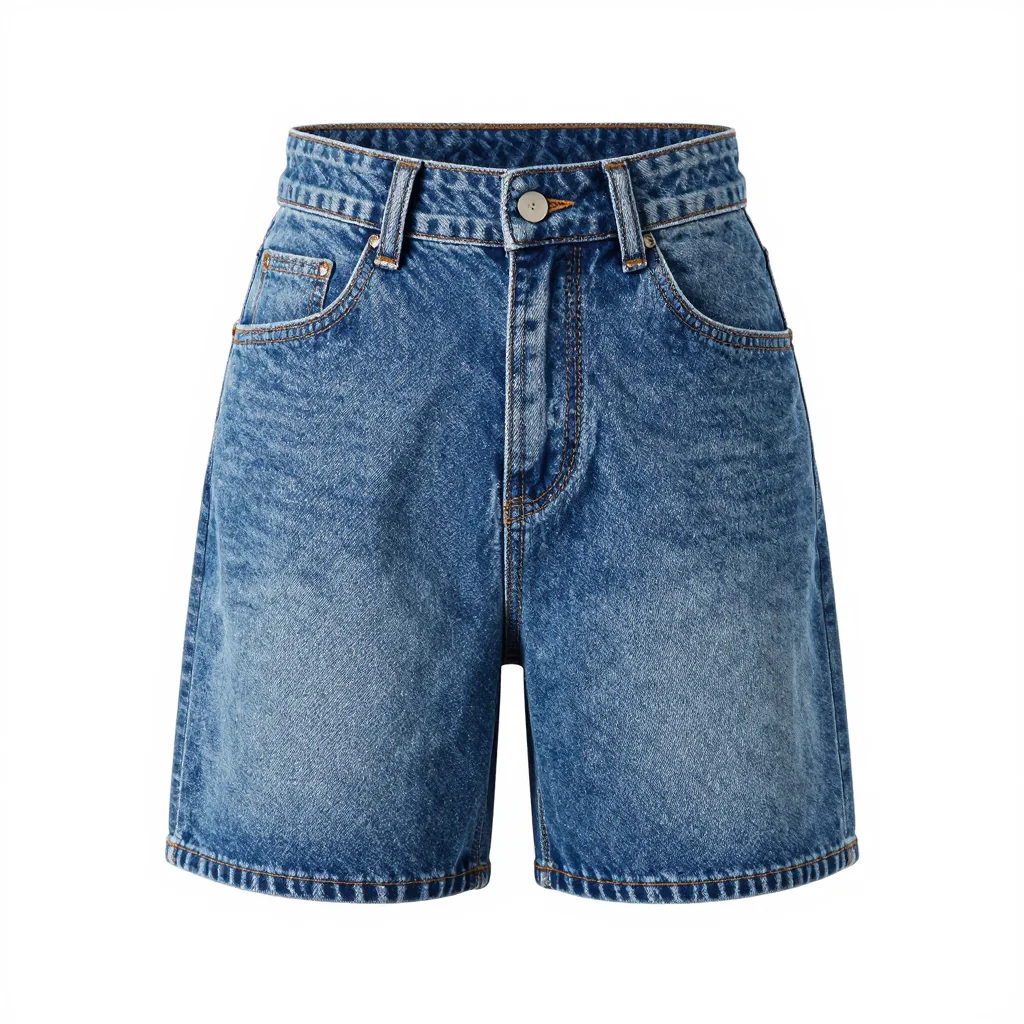 Classic Light Blue Denim Shorts