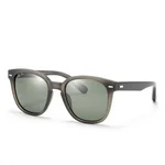 Modern Matte Gray Rounded Square Frame Sunglasses with Polarized Lenses - 1