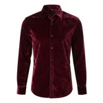 Velvet Dress Shirt - 4