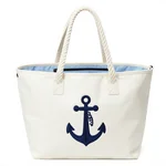 Navy Nylon Backpack - 2