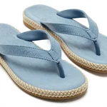 Riviera Canvas Flip Flop - Lightweight Breathable Sandal for Casual Wear - 6