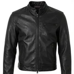 Rugged Leather Biker Jacket - 6