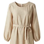 Cottagecore Linen Dress - 4