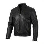 Rugged Leather Biker Jacket - 2