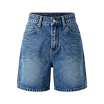 Classic Light Blue Denim Shorts - 4