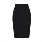 Black Wool Pencil Skirt - 4