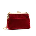 Cognac Suede Hobo Bag - 8