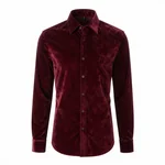 Velvet Dress Shirt - 6